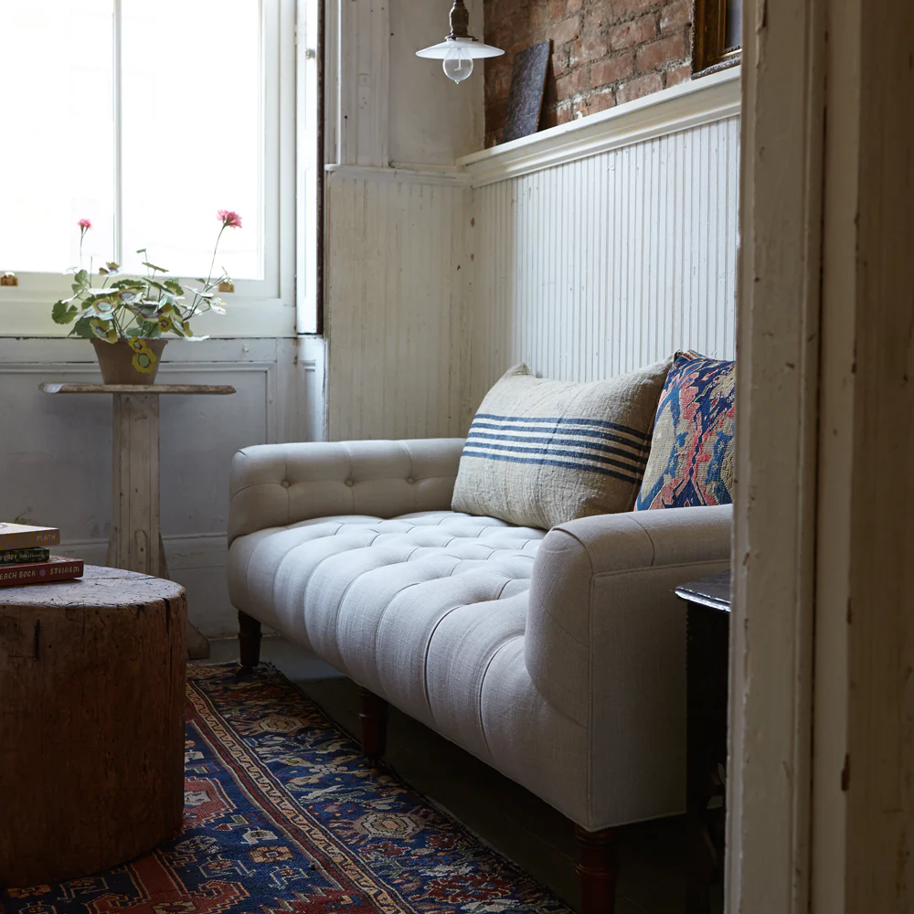 6' Field Bench in Antique Sail Fabric - Image 3