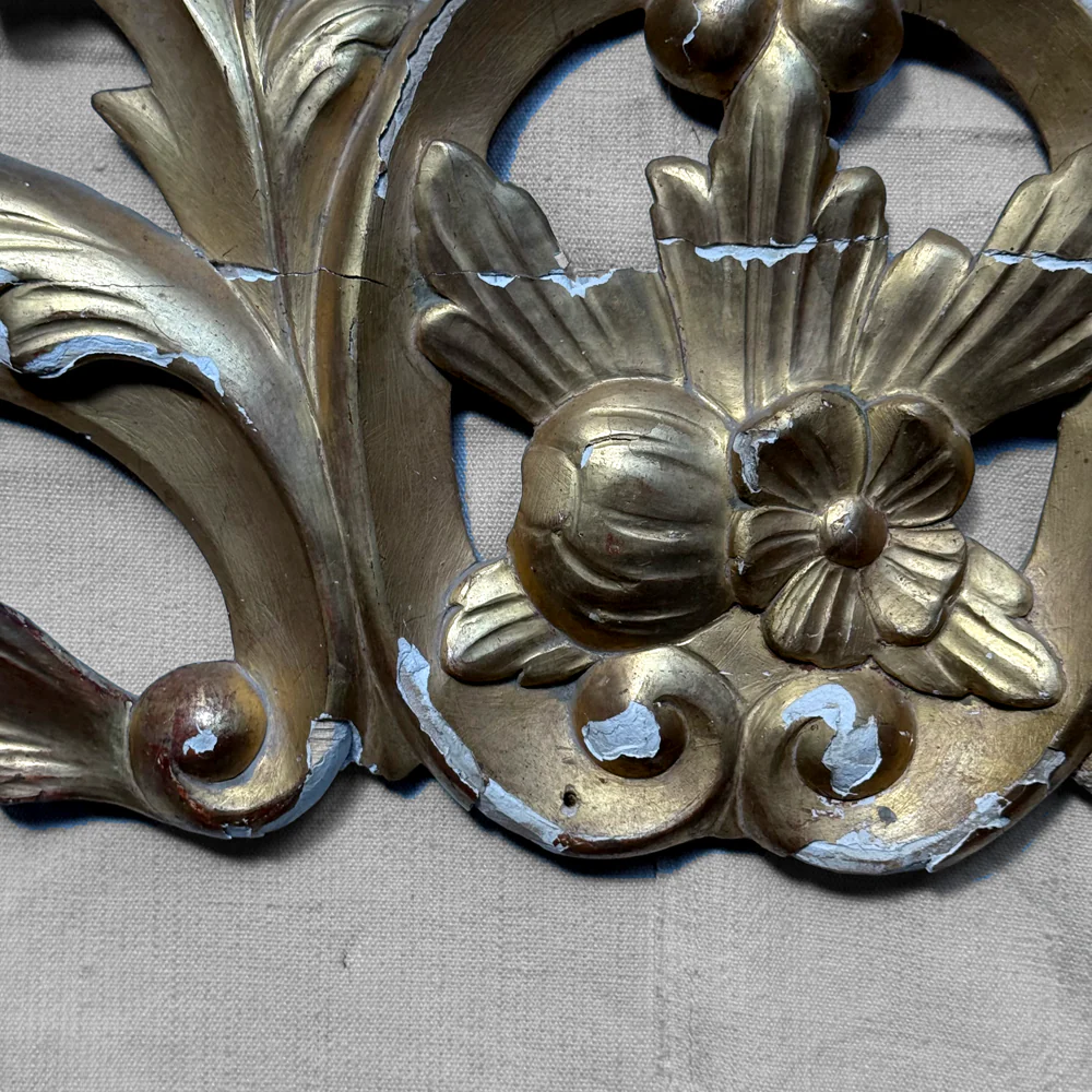 19th-century Italian Gilt Over Door Architectural Element - Image 3