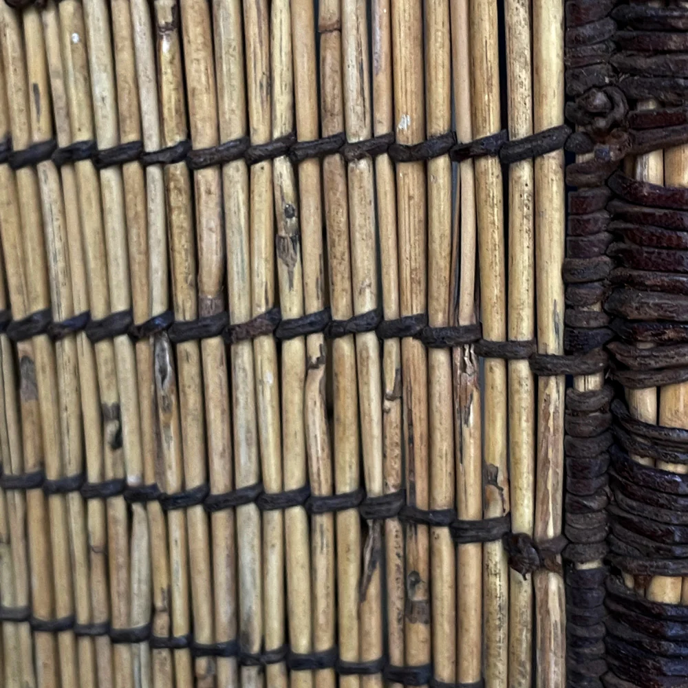 6'10 x 15'8" Vintage Moroccan Tuareg Mat 41 - Image 3