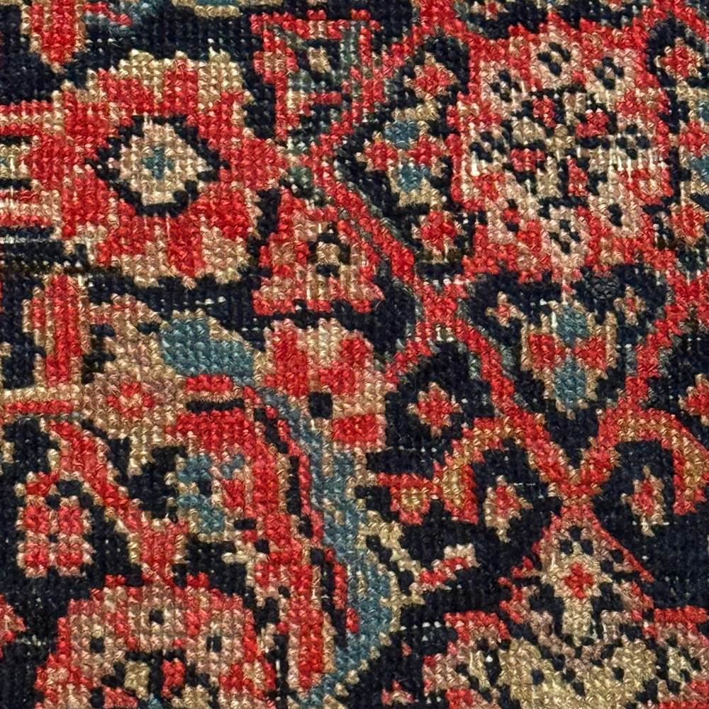 Antique Caucasian Rug Pillow - Image 3