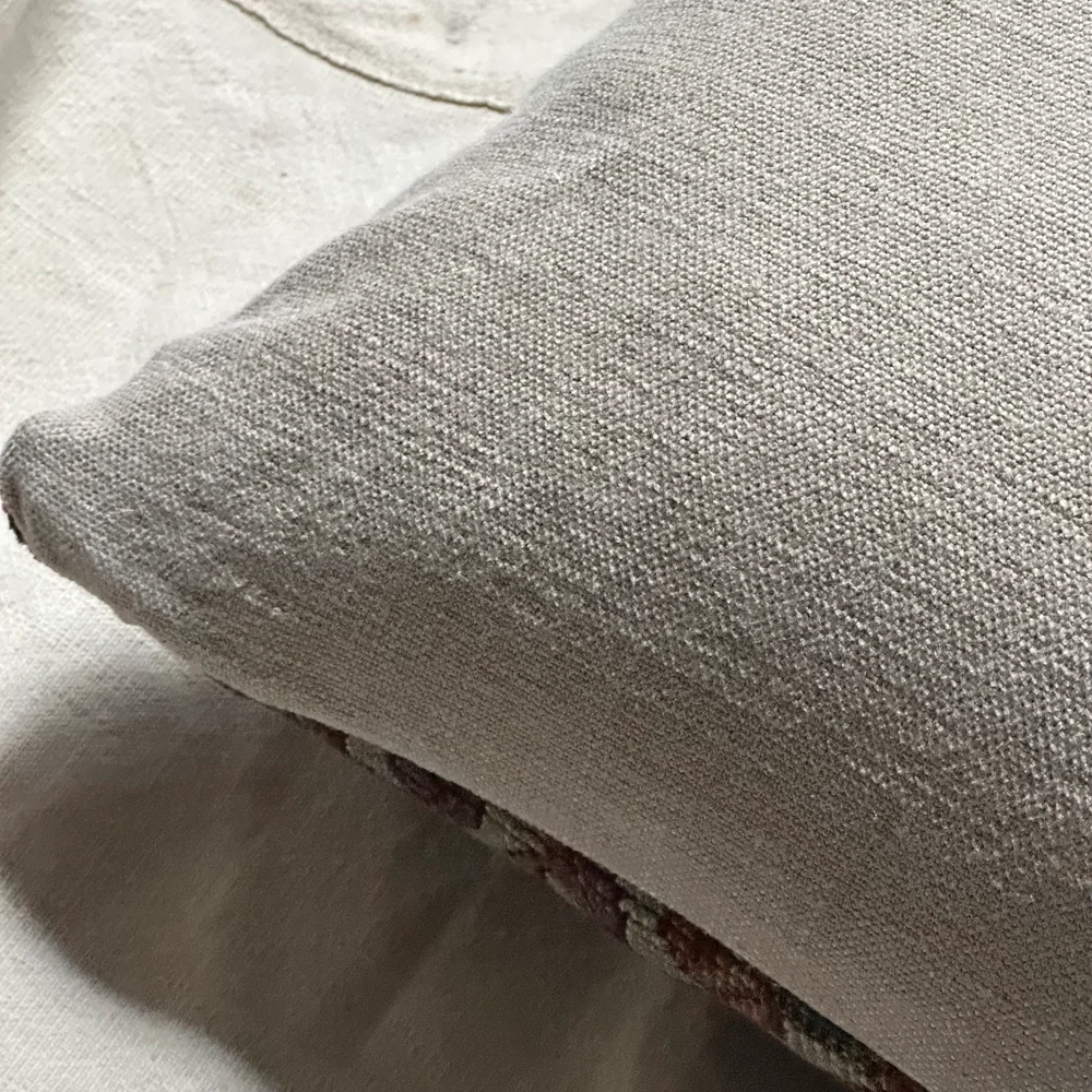 Antique Caucasian Rug Pillow #7 - Image 7