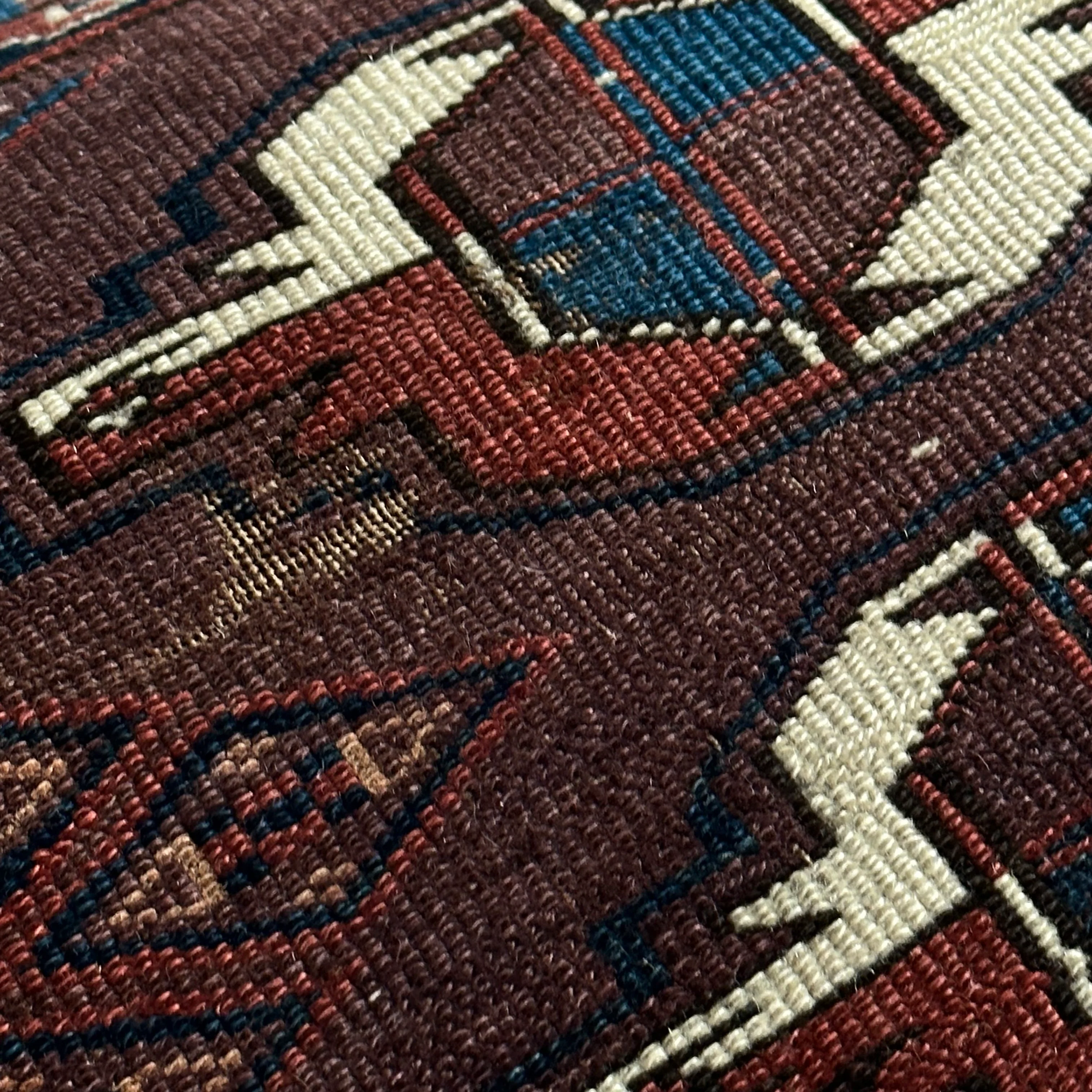 Antique Caucasian Rug Pillow #1A - Image 4
