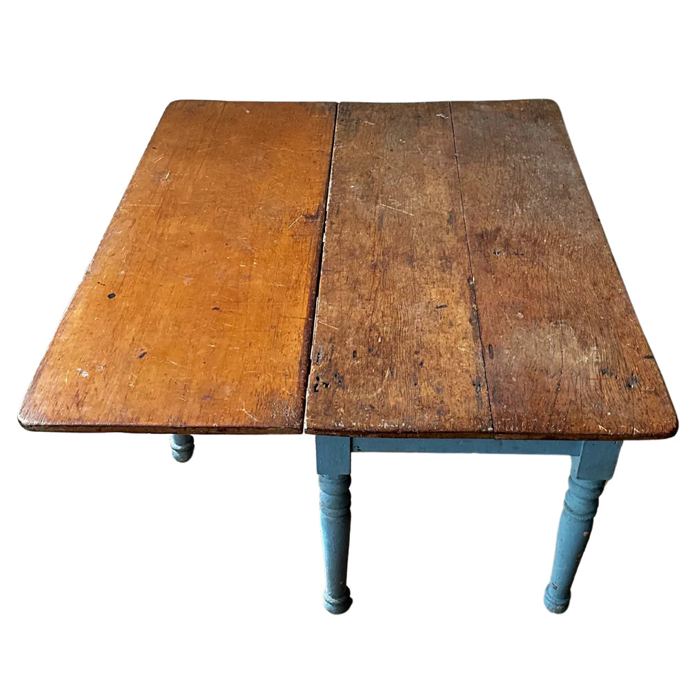 Antique Painted Drop-leaf Table - Image 3