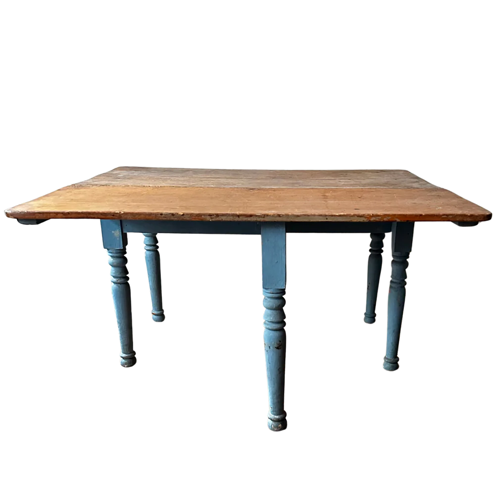 Antique Painted Drop-leaf Table - Image 7
