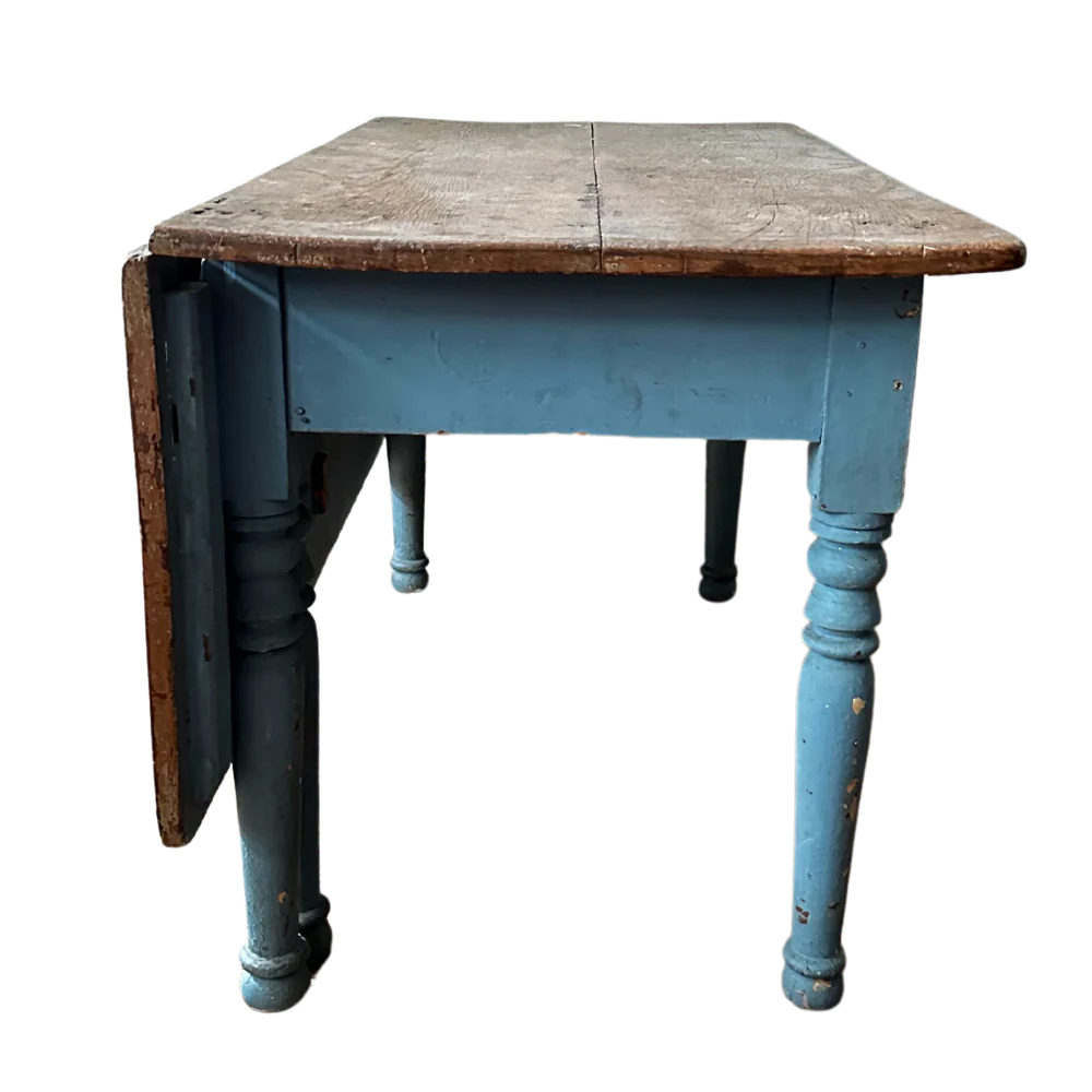 Antique Painted Drop-leaf Table - Image 9