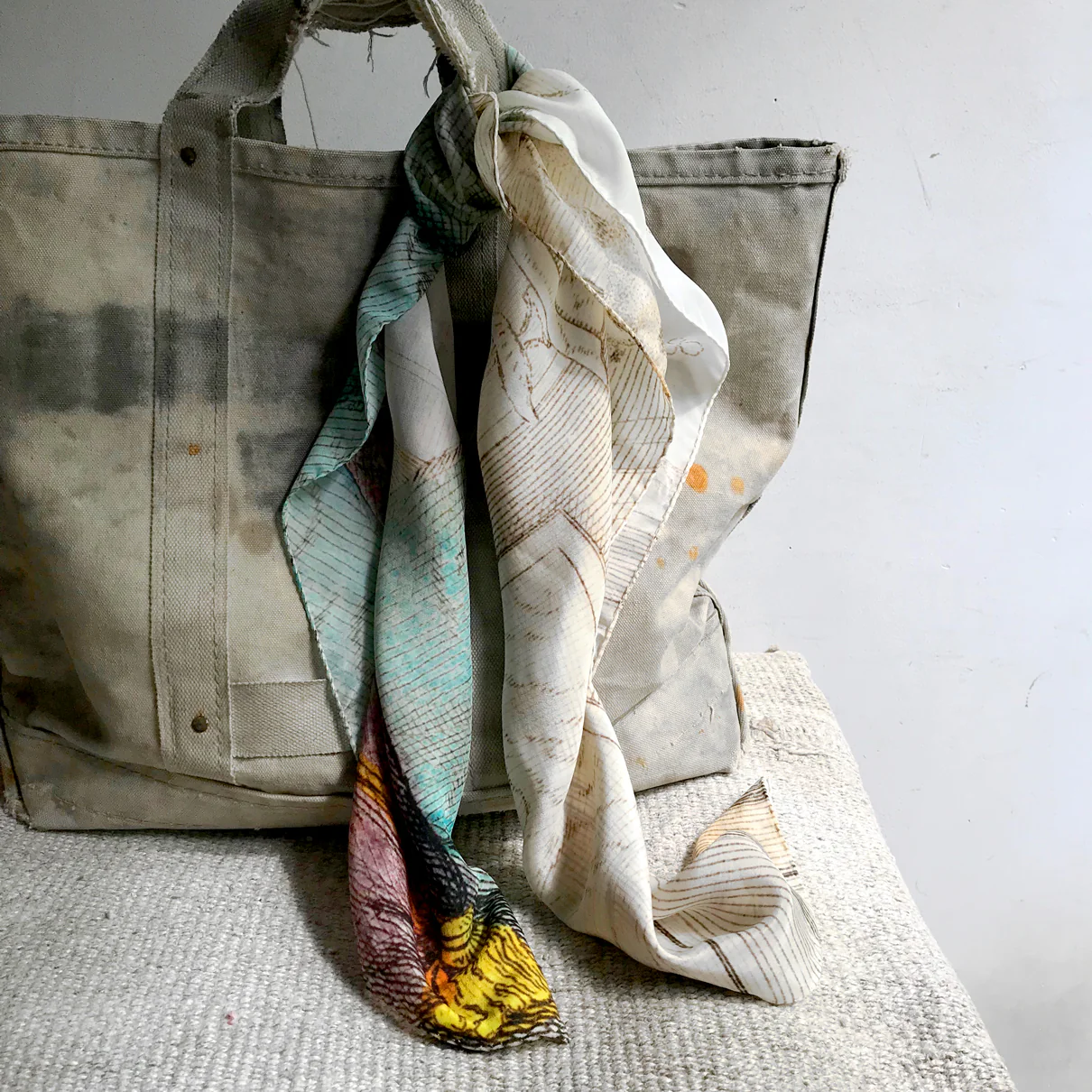 Calm Cat Silk Scarf - Image 4