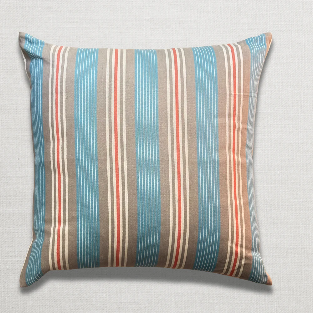 Custom 19th Century French Ticking Pillow (#7) - Image 3