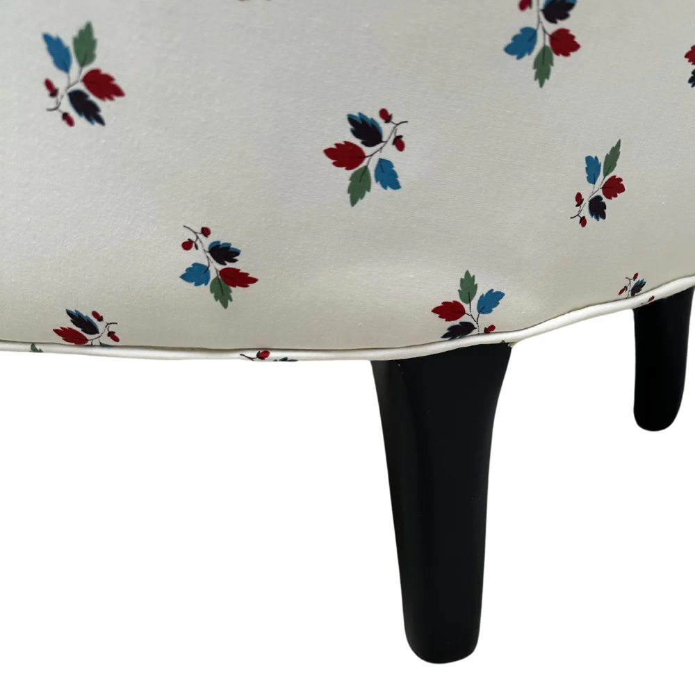 Custom Baronet Chair in Décors Barbares Feuilles Nina Fabric - Image 5