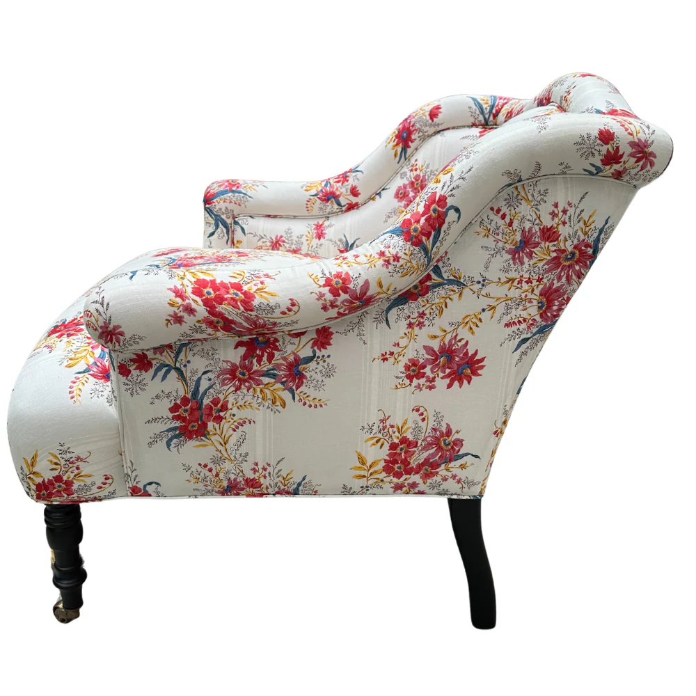 Custom Bog Chair in Décors Barbares Ete Moscovite Fabric - Image 4