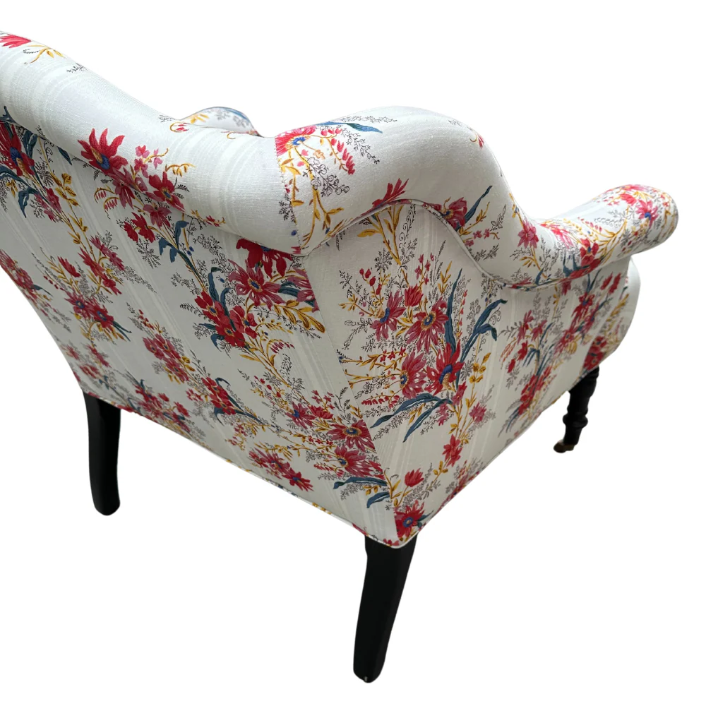 Custom Bog Chair in Décors Barbares Ete Moscovite Fabric - Image 6