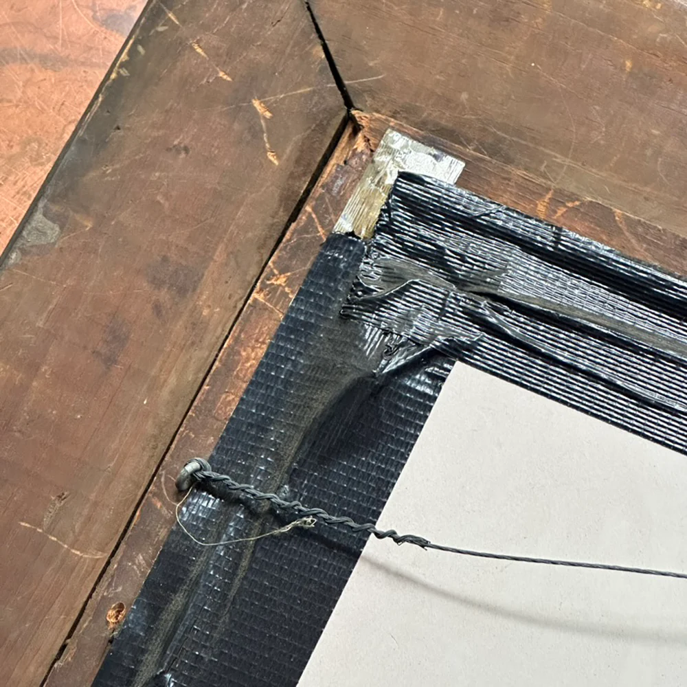 Early 20th Century American 20.5" H Arts & Crafts Cigar Mirror - Image 9