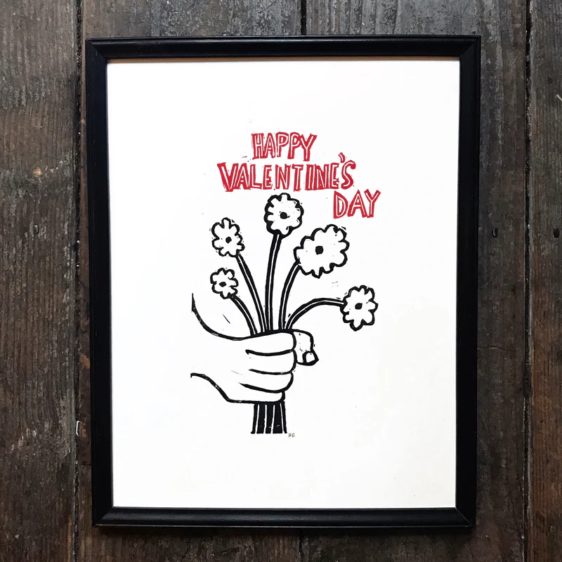 "Happy Valentine's Day" in Vintage Frame - Image 3