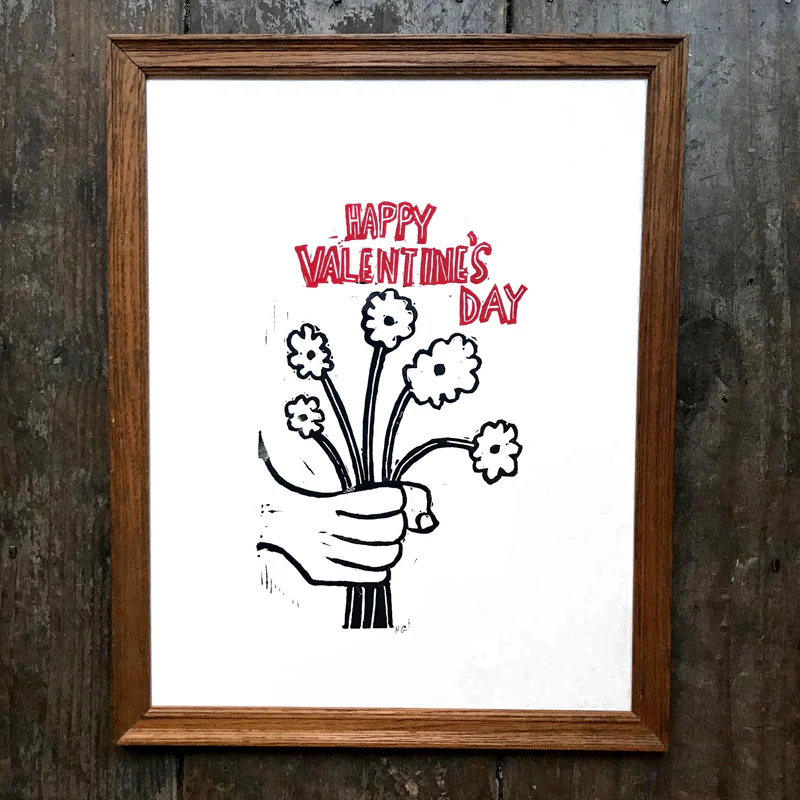 "Happy Valentine's Day" in Vintage Frame - Image 4