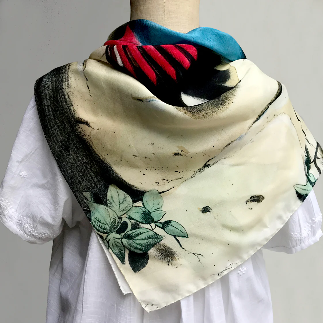 Hummingbird Silk Scarf - Image 3