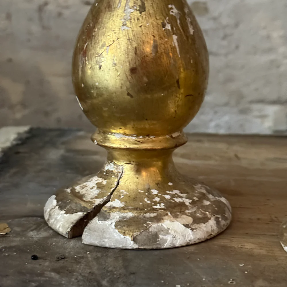 Pair of 19th-century Austrian Gilt Candlesticks (E) - Image 4