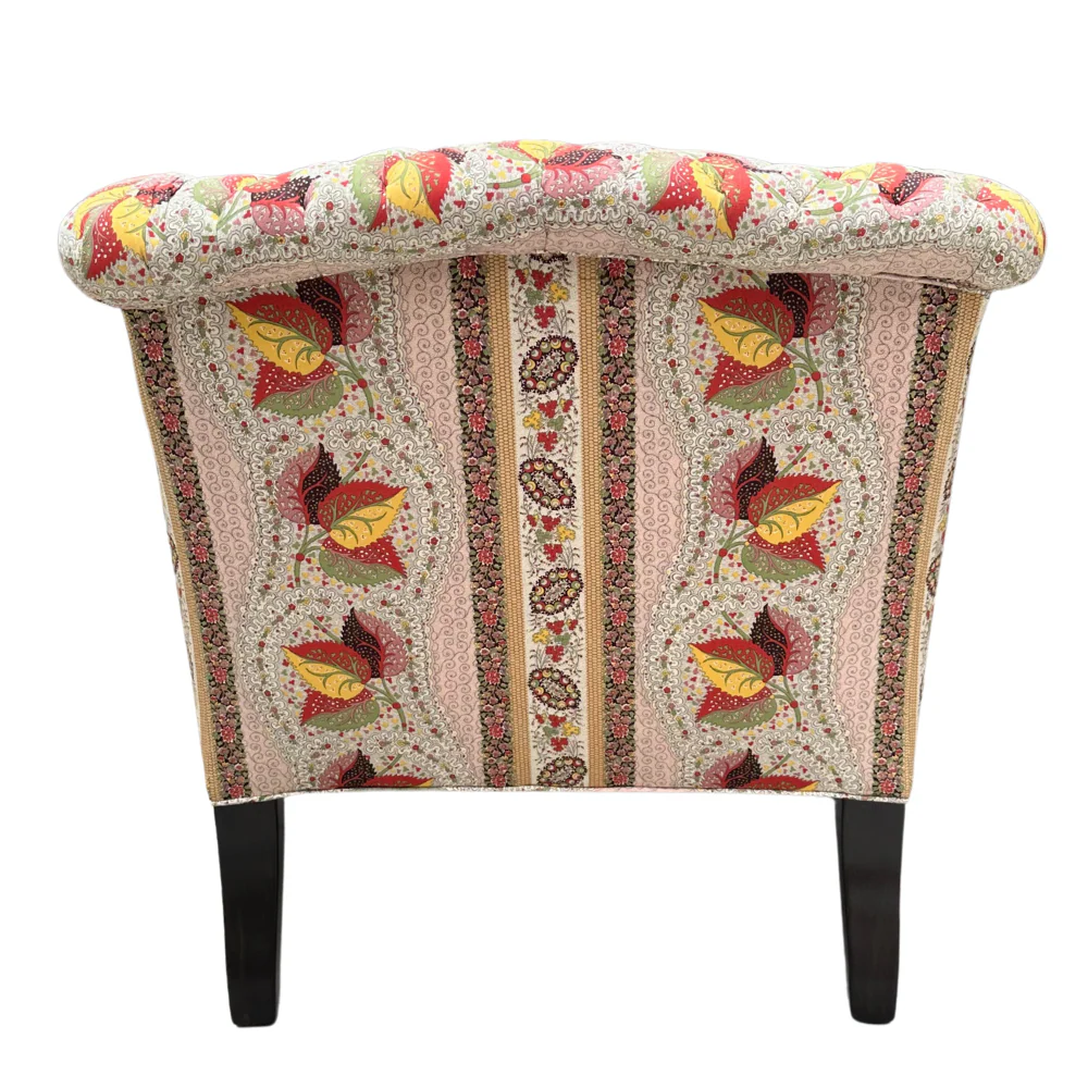 Royal Chair in Décors Barbares Casse-Noisette Pink Fabric - Image 3