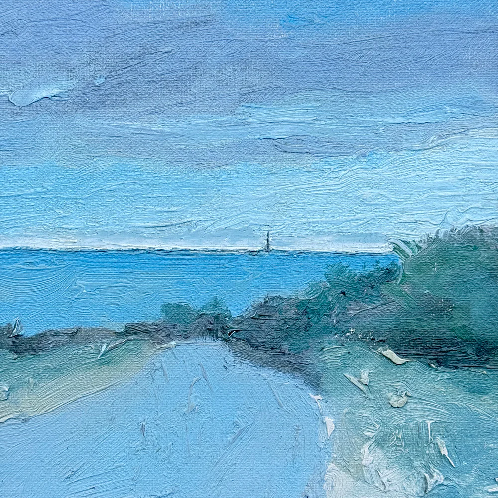 "Rt 6A from Magna View" Oil Painting on Linen by Arthur Cohen (1928-2012) - Image 3