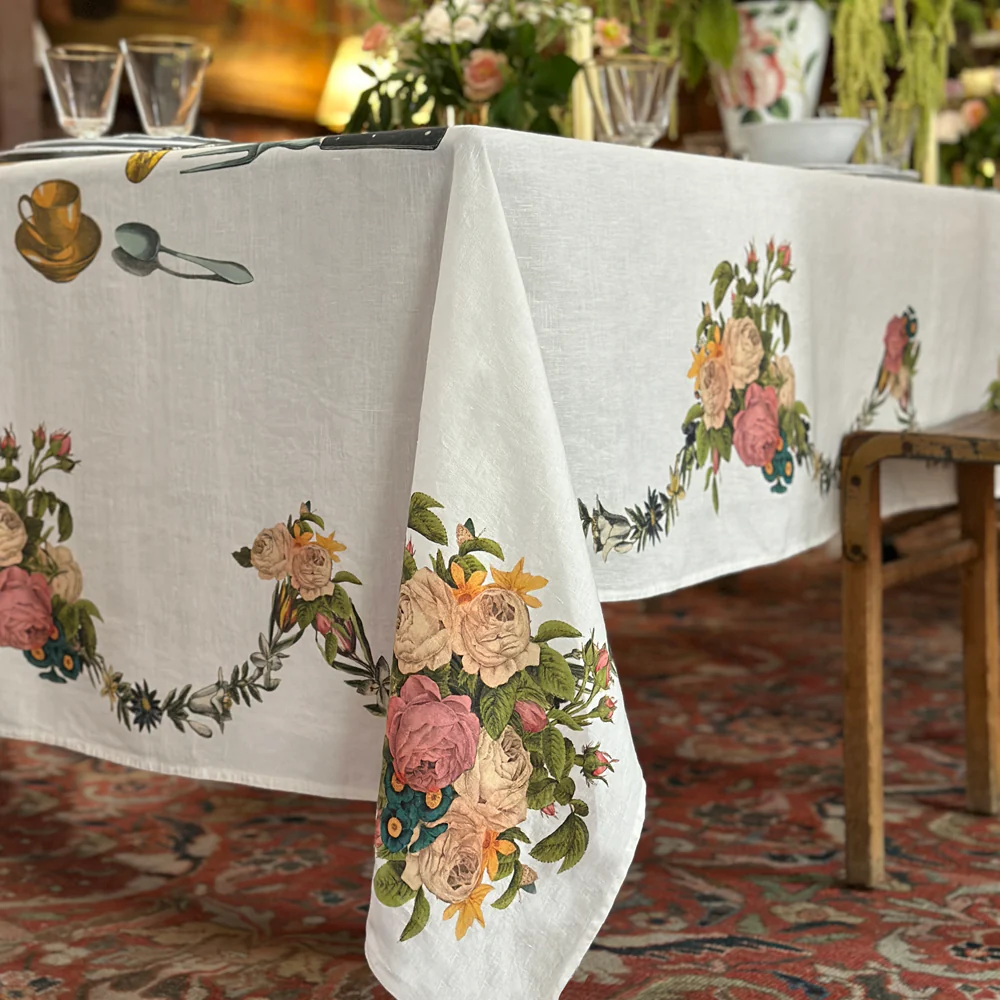 Summerill & Bishop x John Derian "Feast" Tablecloth - Image 3